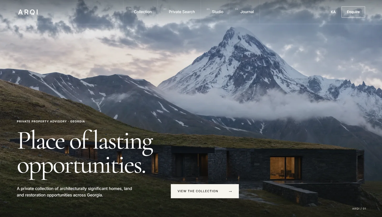 ARQI Georgia property website